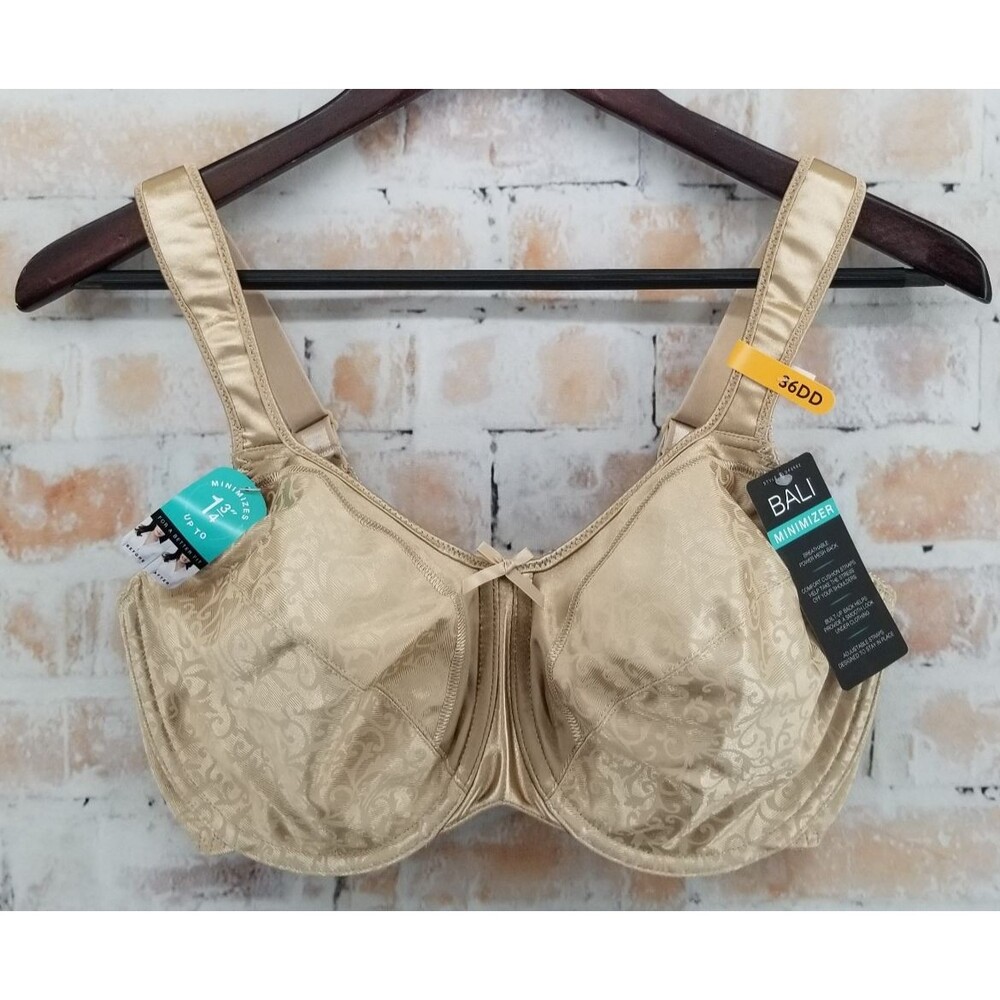 NWT Bali Tracings Minimizer Underwire Bra Nude 36DD